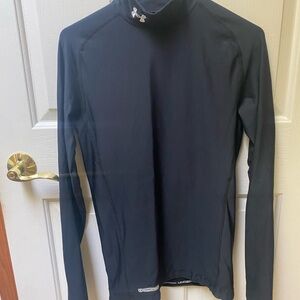 LG Men's Black moc turtleneck shirt